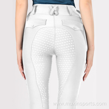 White Competition Full Seat Horse Riding Breeches Australia